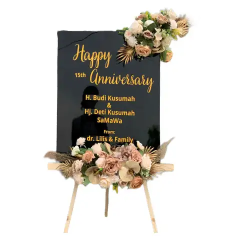 Papan Bunga Akrilik Sekernan