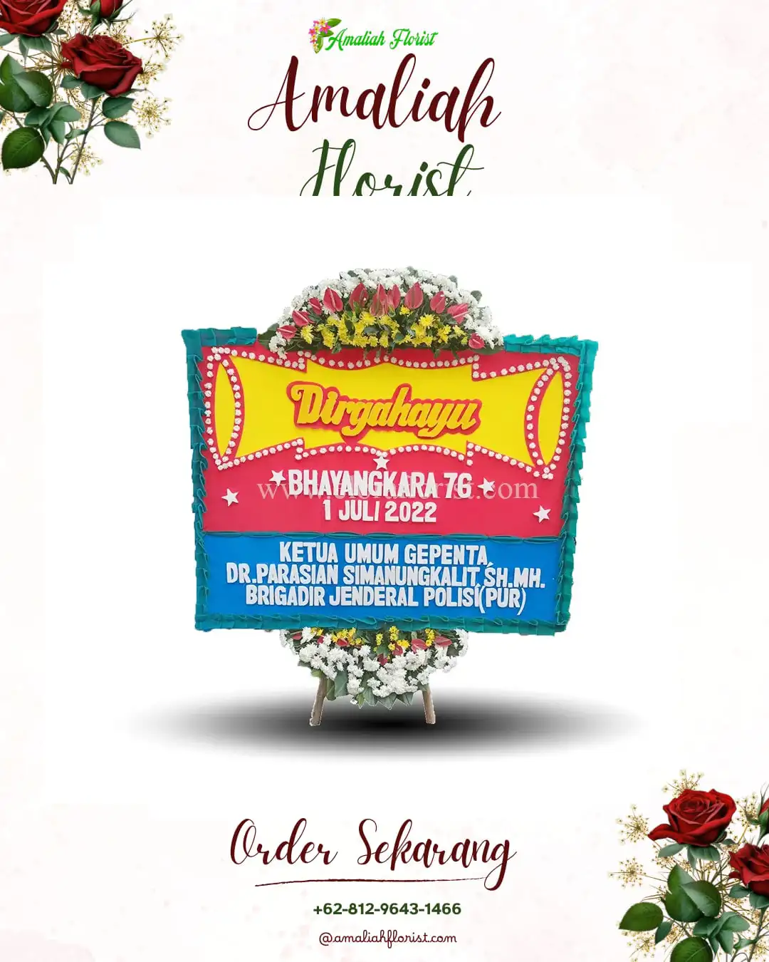 Papan Bunga HUT Ulang Tahun Sekernan